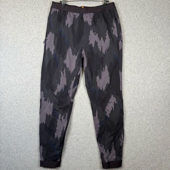 Lululemon Robert Geller Mens Size 30 Take the Moment Jogger Pants Black Gray - Picture 1 of 7